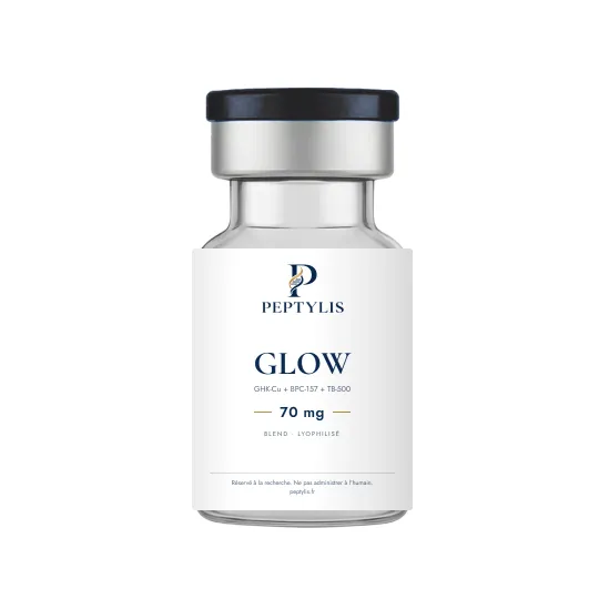 GLOW · GHK-Cu + BPC-157 + TB-500 70 mg, Flacon (blend)