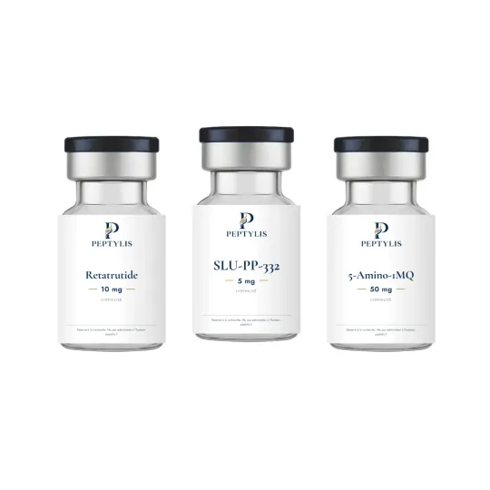 Pack Métabolisme · Retatrutide + SLU-PP-332 + 5-Amino-1MQ 3 flacons, Pack (plusieurs flacons)